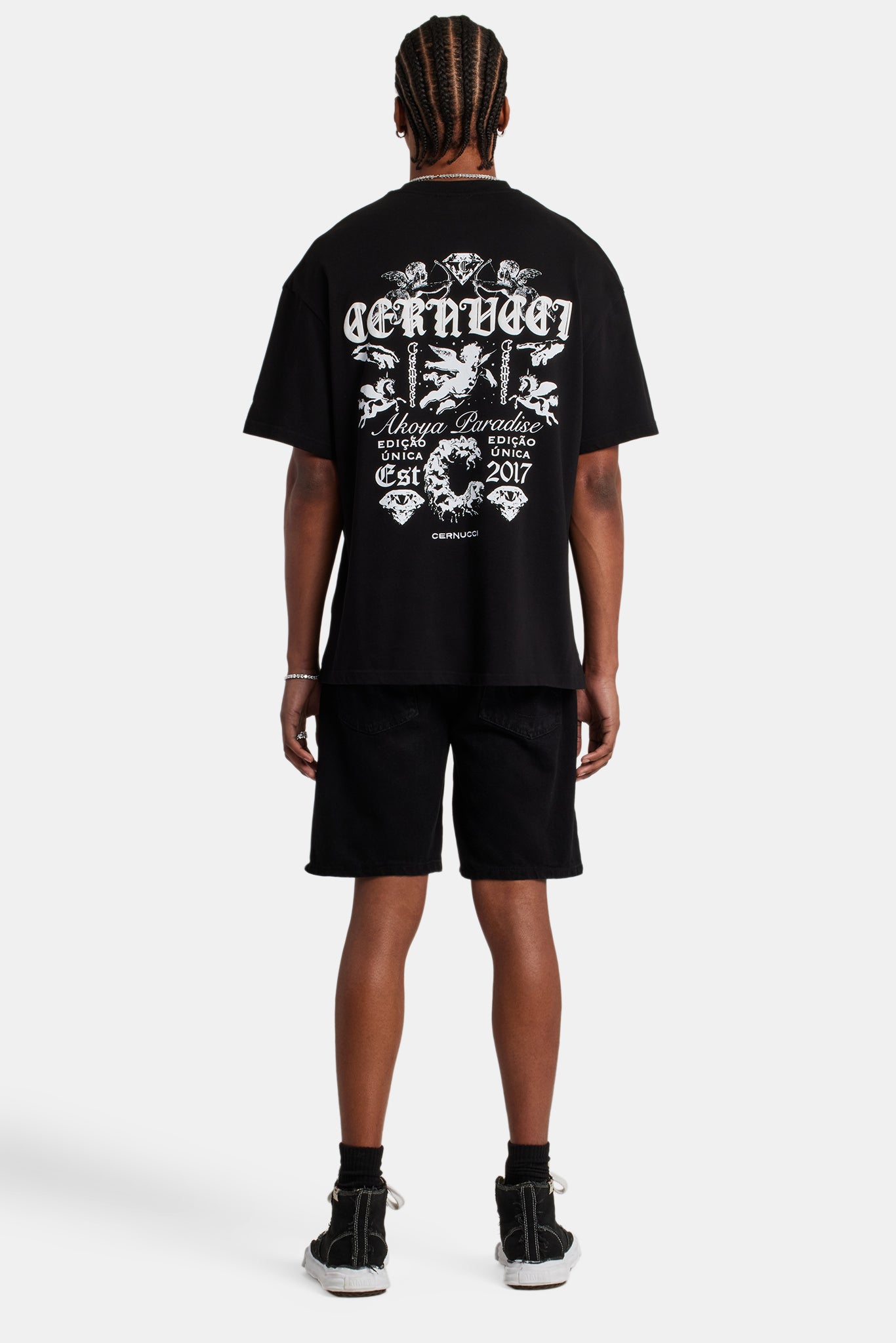 Carpenter Jeansshorts - Schwarz