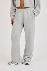 Cernucci Knitted Logo Wide Leg Jogger - Grey