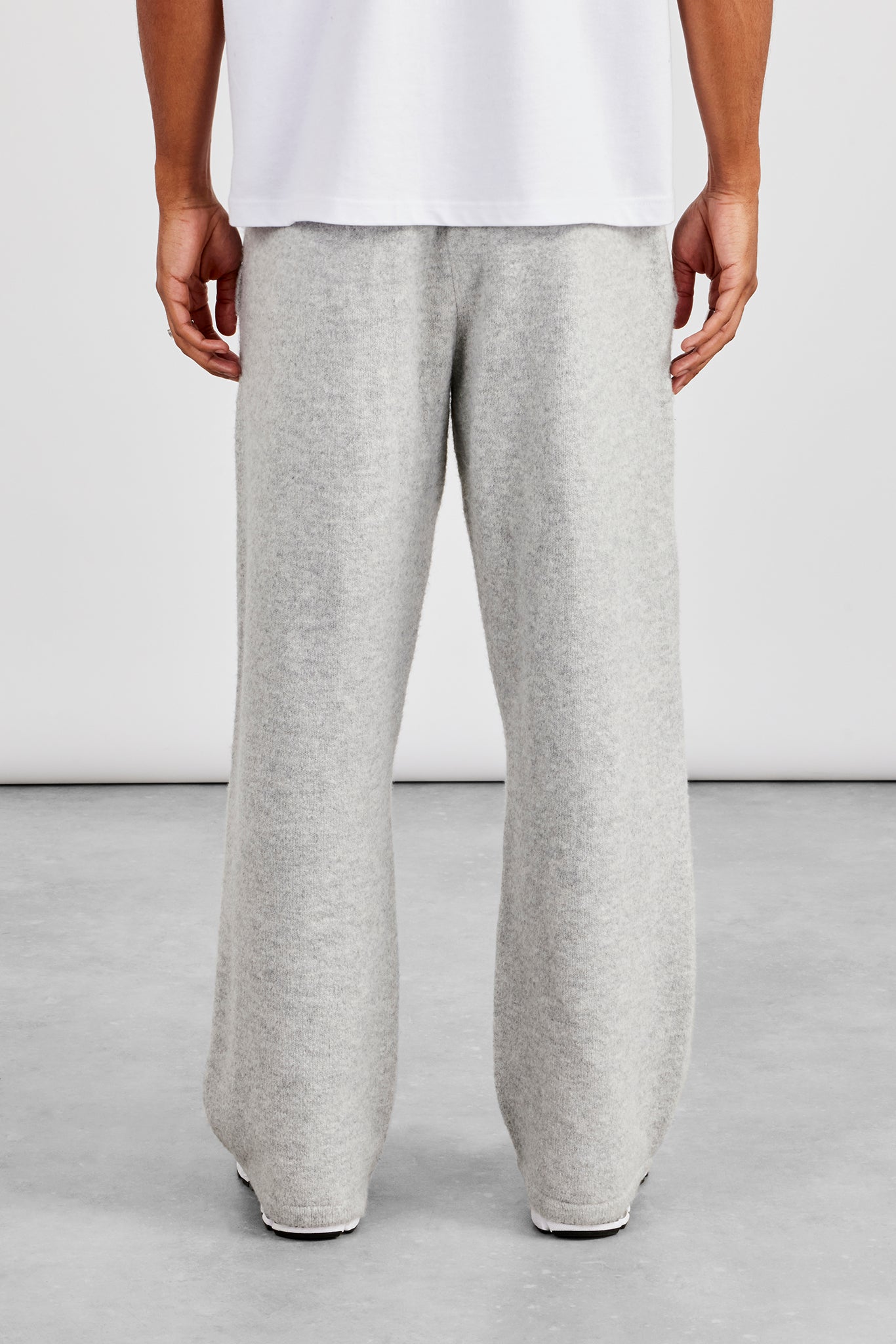 Mens C Knitted Jogger - Grey