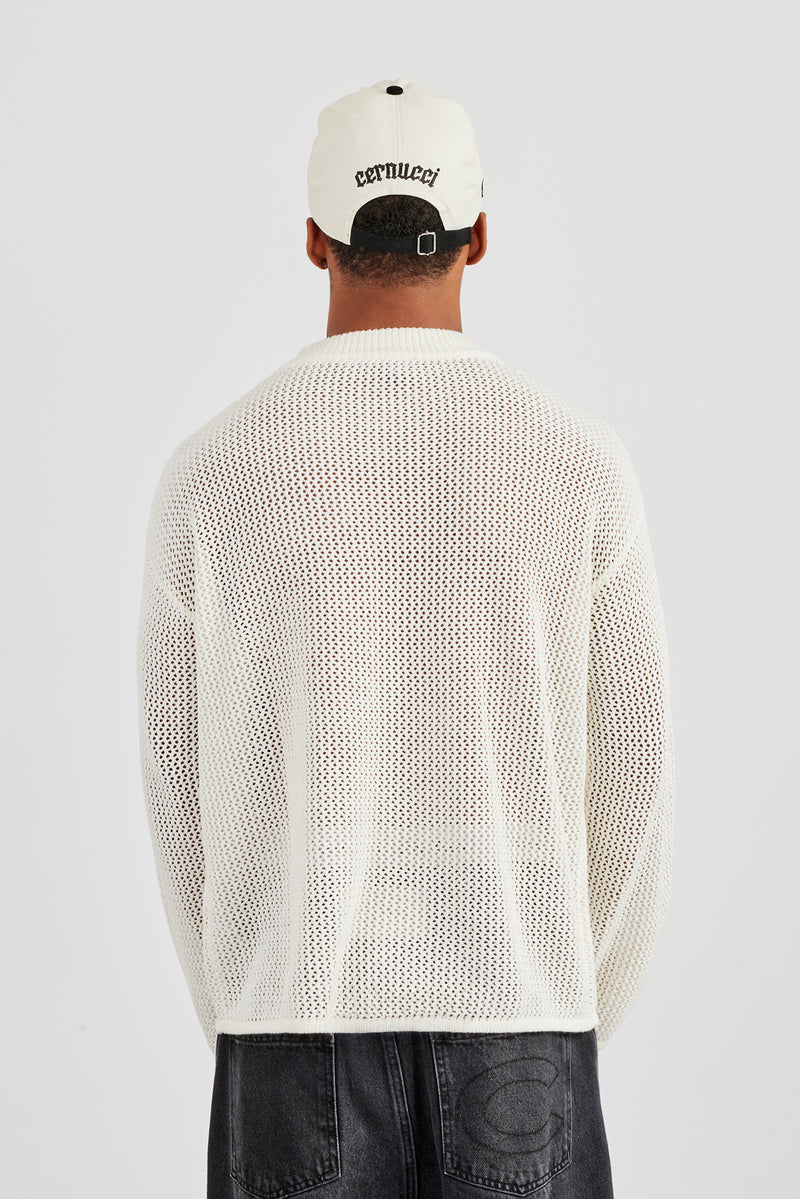 Long Sleeve 86 Knit Top - Off White