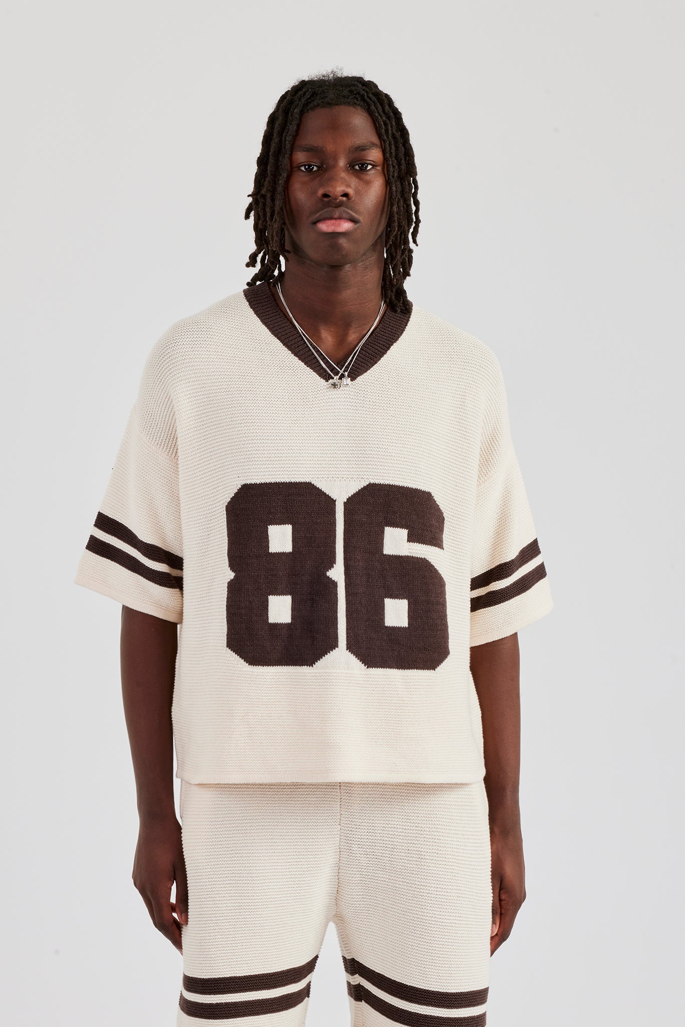 Oversized Boxy Knitted Jersey | Mens Knitwear | Shop Knitwear Tops