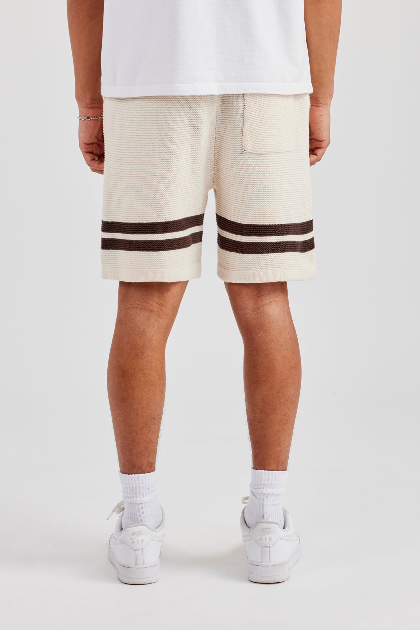 Loose Fit Strickshorts - Off White