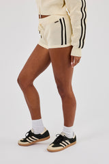 Knitted Taping Micro Short - Off White