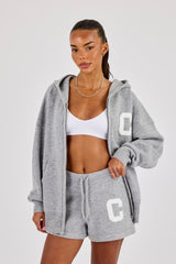 Knitted C Short - Grey