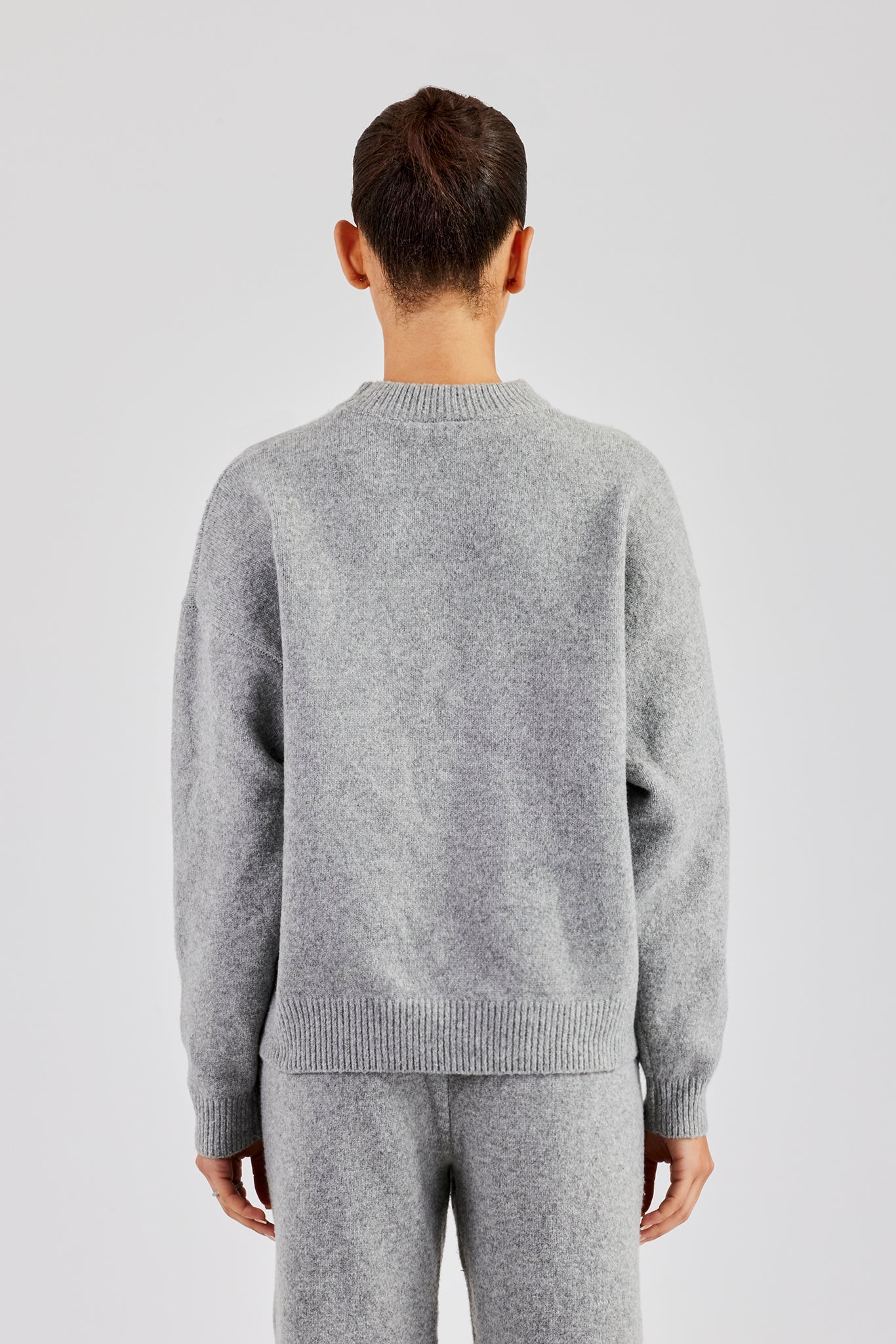 C Strick-Sweatshirt - Grau