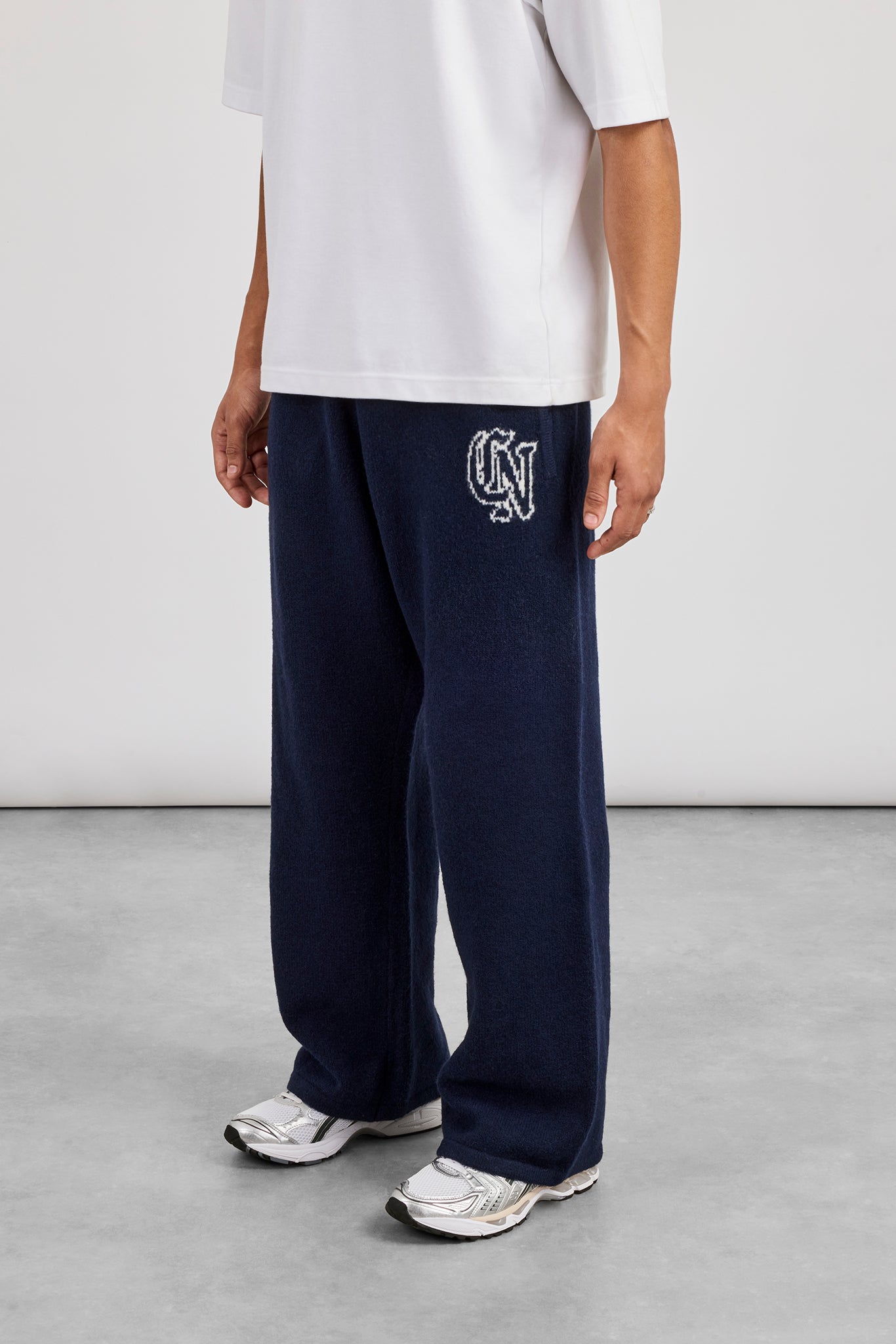 CN Knitted Baggy Jogger - Navy