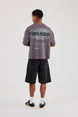 Washed Tempo Perdido Boxy T-Shirt - Grey