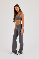 Classic Scoop Neck Bralet - Granite Grey