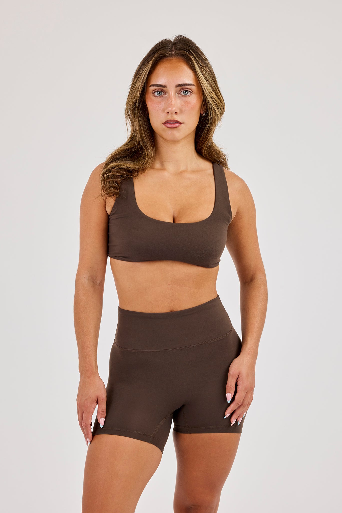 Classic Scoop Neck Bralet - Chocolate