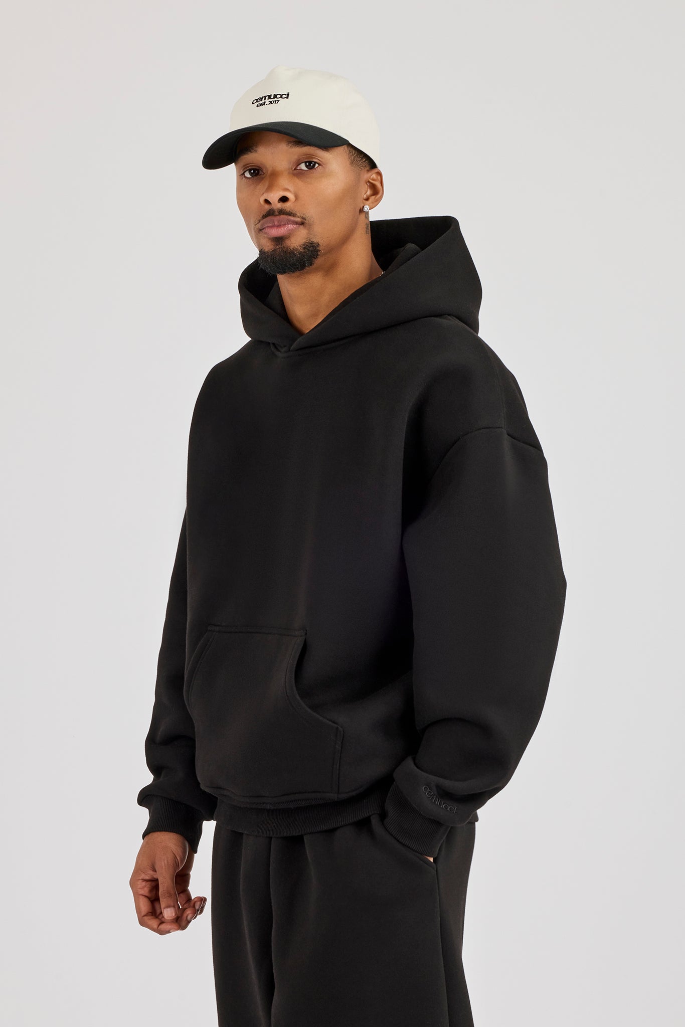 480GSM Fleece Hoodie - Black