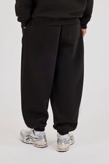 480GSM Fleece Cuffed Jogger - Black