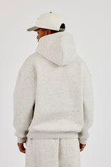 480GSM Fleece Hoodie - Grey Marl
