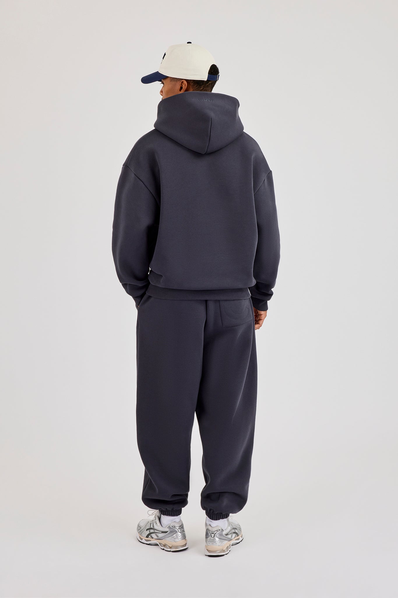 480GSM Fleece Hoodie & Cuffed Jogger - Granite Grey