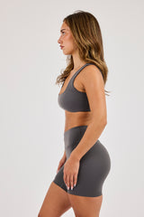 Classic Scoop Neck Bralet - Granite Grey