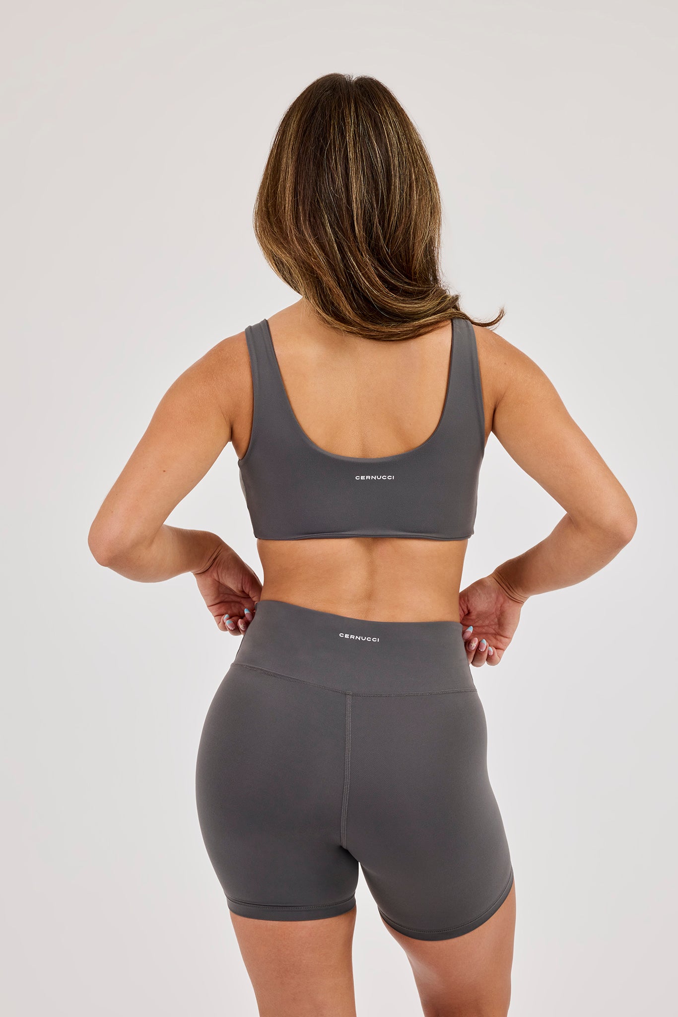 Classic Scoop Neck Bralet - Granite Grey