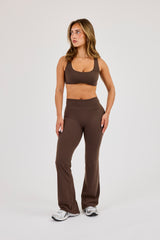 Classic Flared Pant - Chocolate