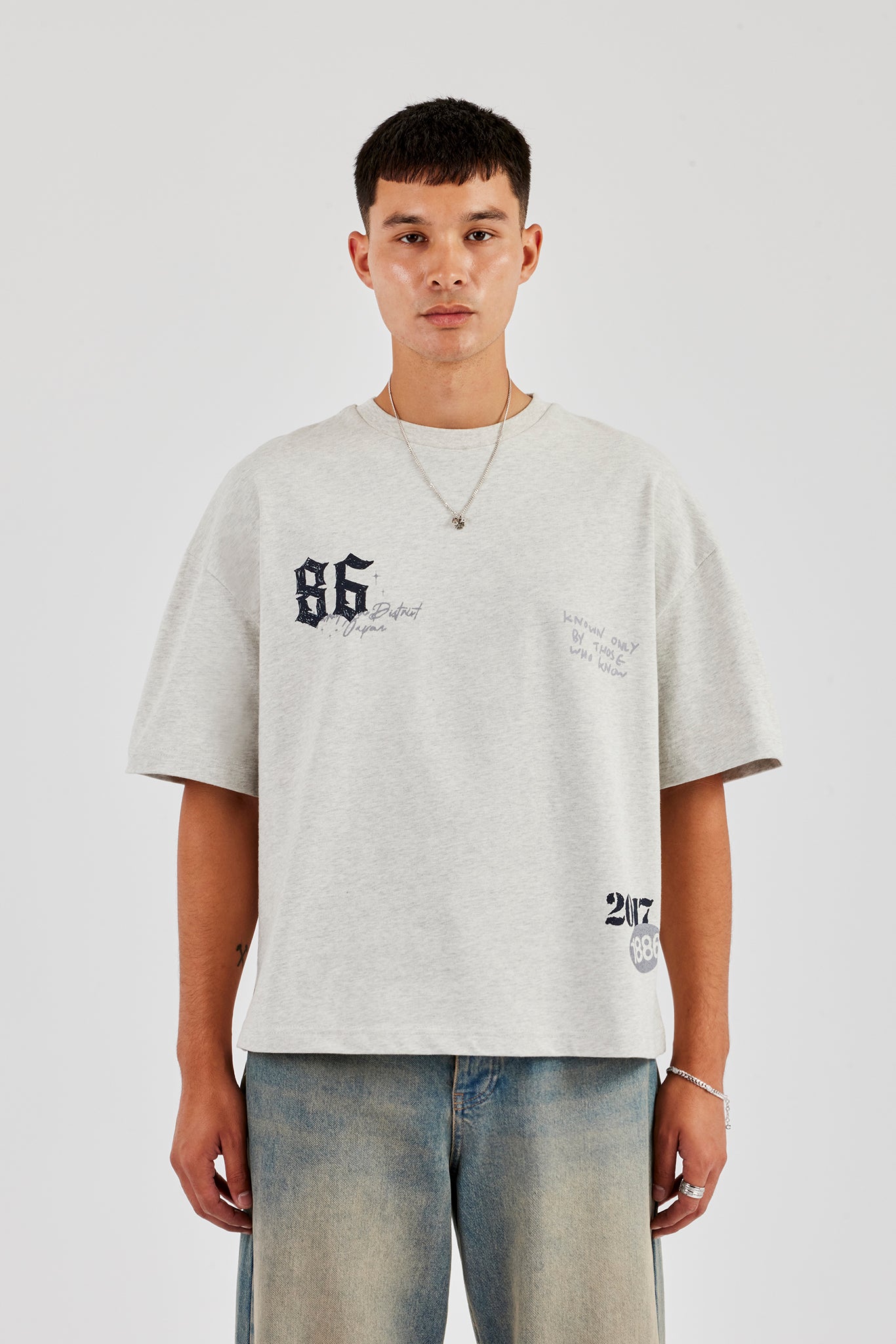 CN Boxy T-Shirt - Ash Grey