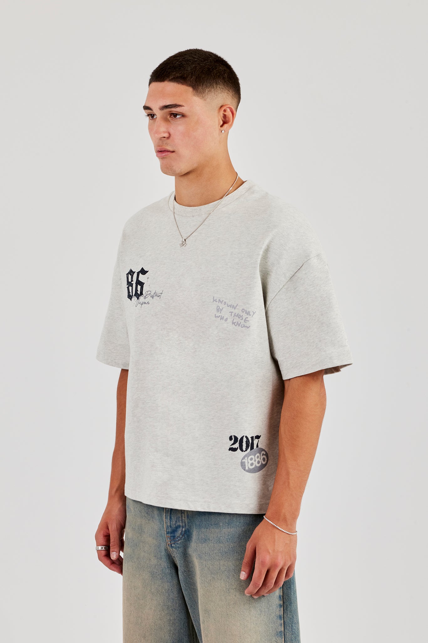 CN Boxy T-Shirt - Ash Grey