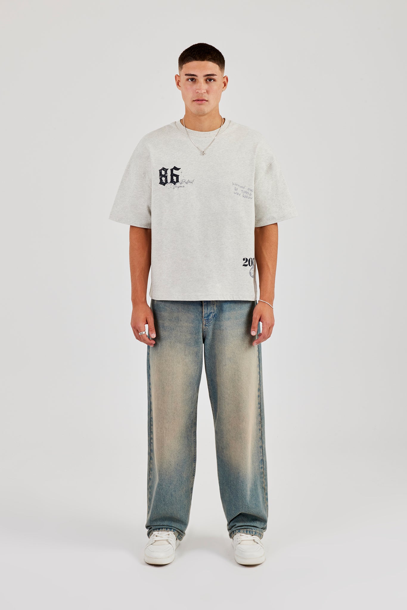 CN Boxy T-Shirt - Ash Grey