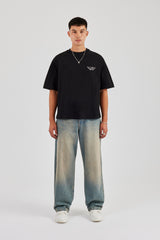 Mar De Dentro Boxy T-Shirt - Black