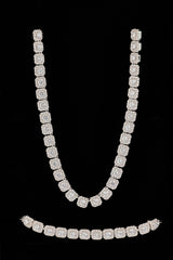 Clustered Tennis Chain & Bracelet - 7mm