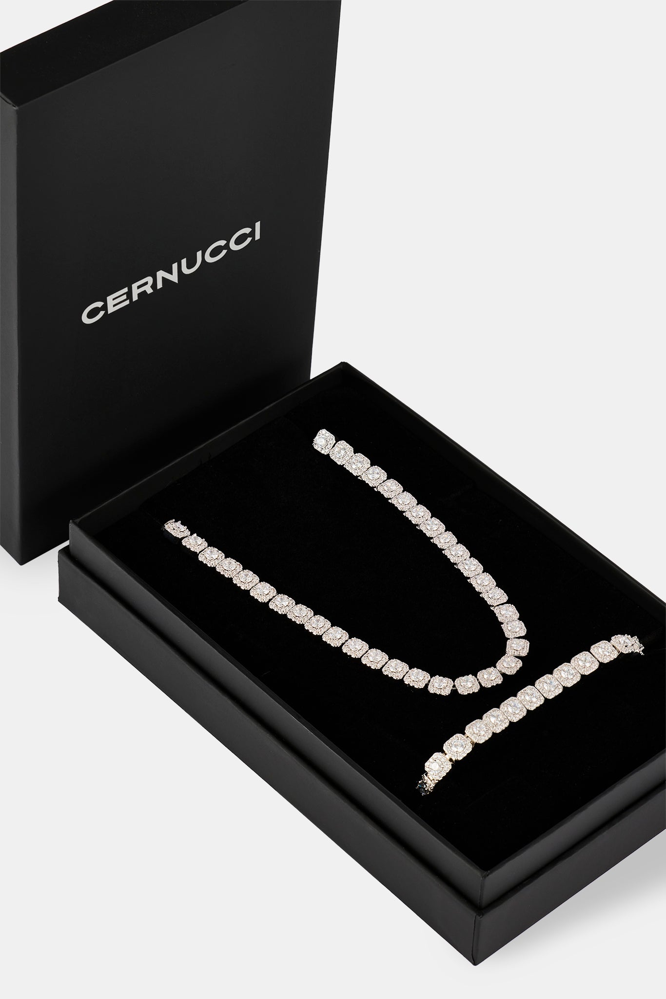 Clustered Tennis Chain & Bracelet - 7mm