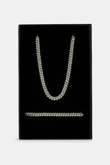 Iced Out Cuban Chain & Bracelet - 6mm