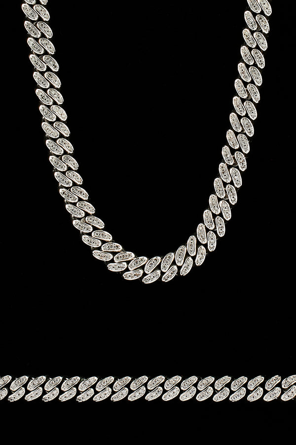 Iced Out Cuban Chain & Bracelet - 6mm