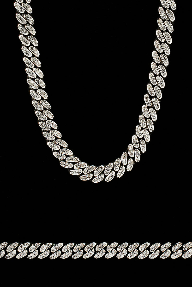 Iced Out Cuban Chain & Bracelet - 6mm
