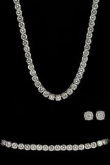 Tenniskette, Armband &amp; Ohrstecker – 5 mm