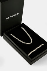 Moissanite Tennis Chain & Bracelet - 5mm