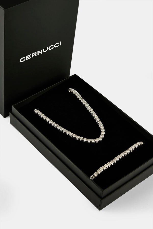 Moissanite Tennis Chain & Bracelet - 5mm