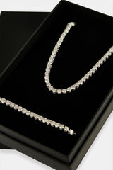 Moissanite Tennis Chain & Bracelet - 5mm
