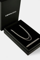 Rope & Micro Cuban Chain & Bracelet - 3mm