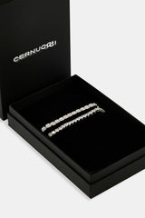 5mm Tennis & 7mm Clustered Tennis Bracelet