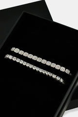 5mm Tennis & 7mm Clustered Tennis Bracelet