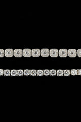 5mm Tennis & 7mm Clustered Tennis Bracelet