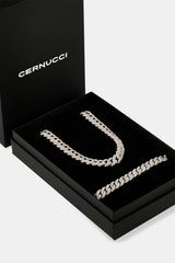 Iced Out Cuban Chain & Bracelet - 8mm