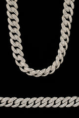 Iced Out Cuban Chain & Bracelet - 8mm