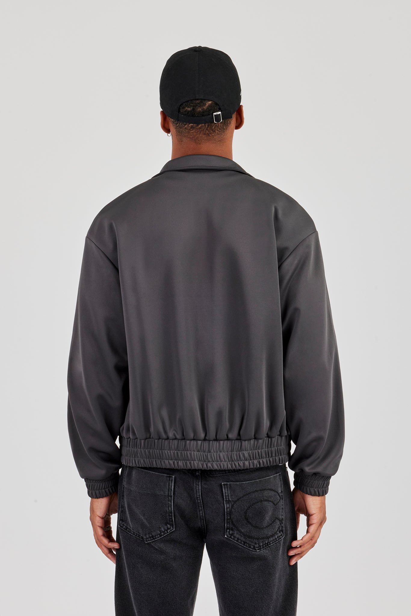 Trainingsjacke mit Taping - Anthrazit