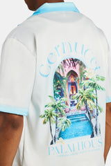 Cernucci Palm House Satin Shirt - Ecru