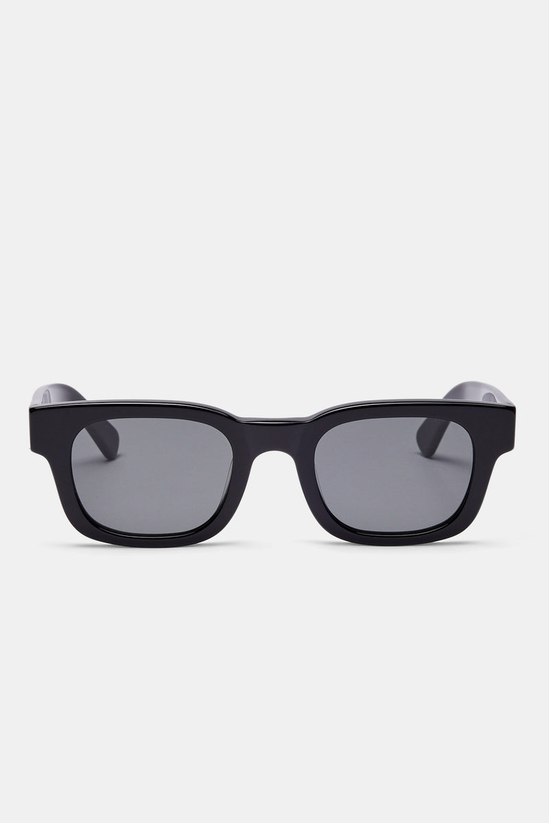 Classic Square Acetate Sunglasses - Black