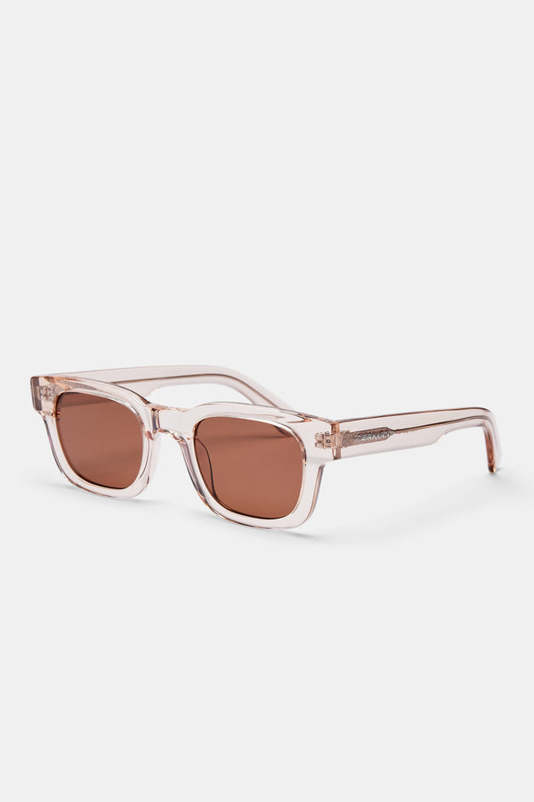 Classic Square Acetate Sunglasses - Transparent Brown
