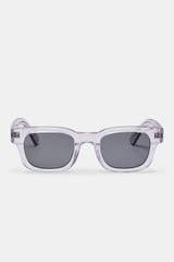 Classic Square Acetate Sunglasses - Transparent Grey