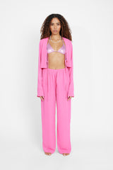 Strandhose mit weitem Bein - Rosa