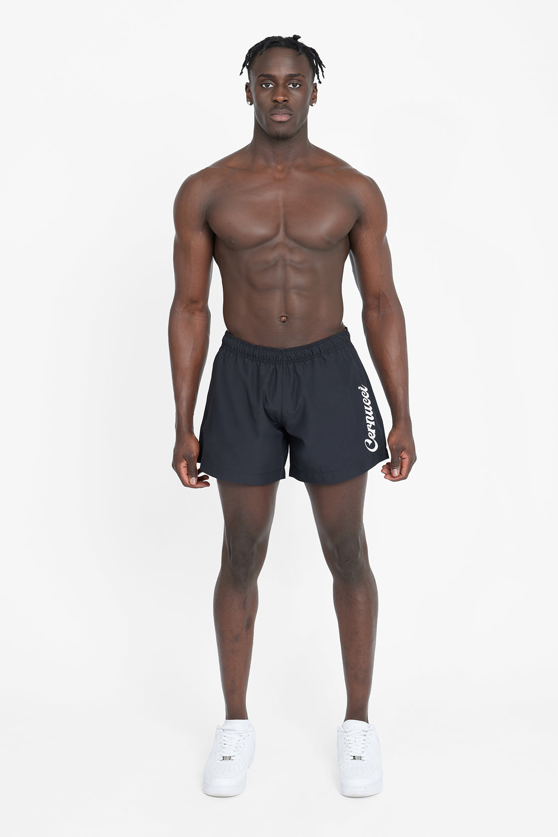 Cernucci Logo Badeshorts - Schwarz