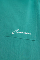 Bowlinghemd mit Text-Print - Grün