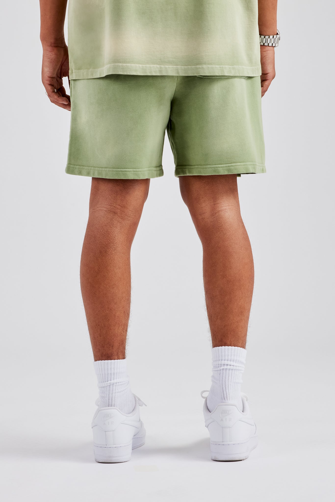 Spray Washed Paraiso Jersey Short - Washed Green | Mens Shorts