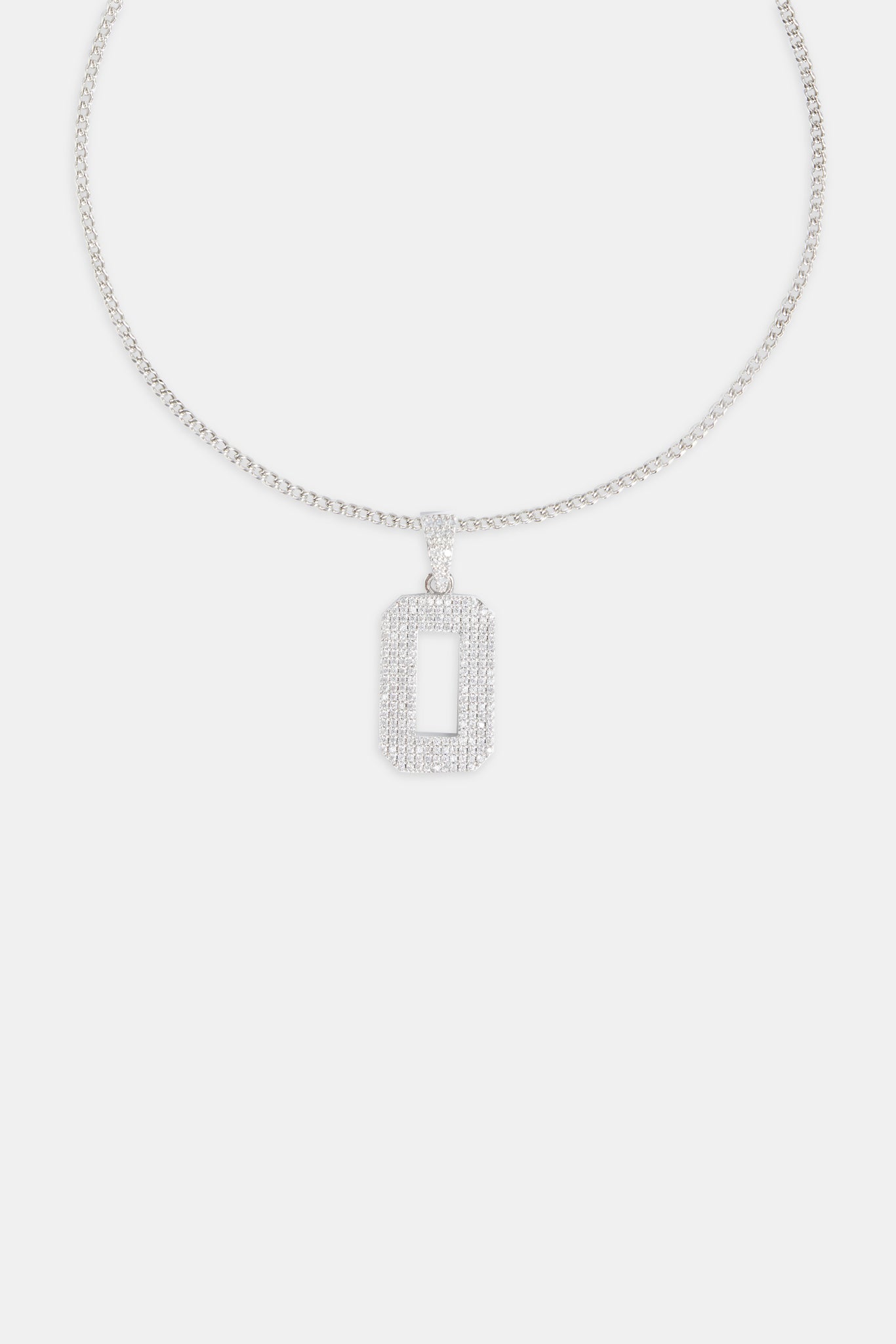 Iced 0 Number Pendant