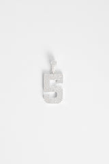 Iced 5 Number Pendant